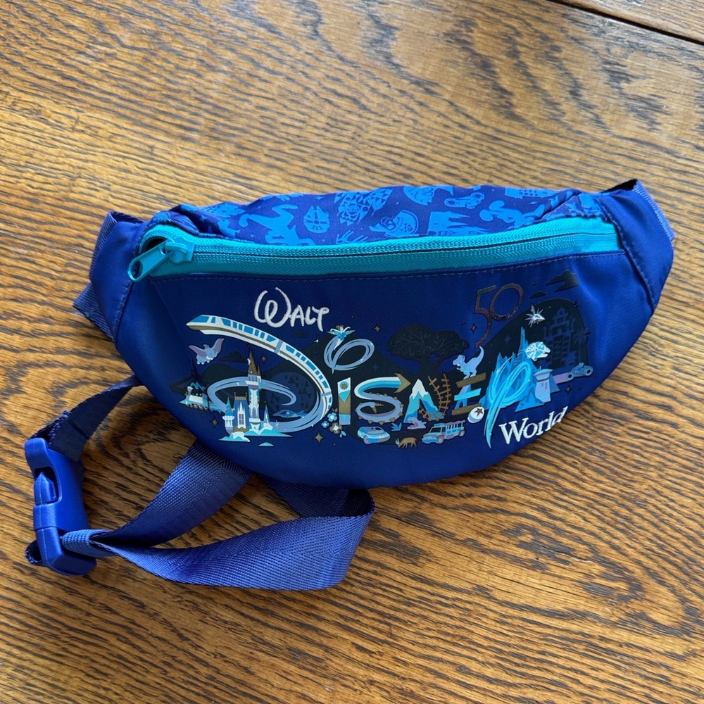 Walt Disney World 50th Anniversary Sling Bag Fanny Pack Belt Bag WDW